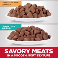 Hill's Science Diet Adult 7+ Tender Dinner Variety Pack Cat Food, 2.8-oz Pouch, Case Of 12 -Furry Friends 218077 PT3. AC SS1800 V1580224374