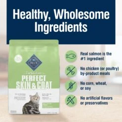 Blue Buffalo True Solutions Perfect Skin & Coat Natural Salmon Adult Dry Cat Food -Furry Friends 218303 PT5. AC SS1800 V1696451699