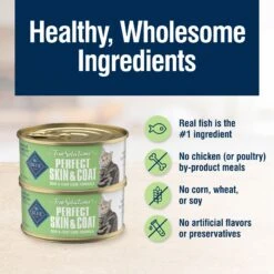 Blue Buffalo True Solutions Perfect Skin & Coat Natural Whitefish Adult Wet Cat Food 13 Blue Buffalo True Solutions Perfect Skin & Coat Natural Whitefish Adult Wet Cat Food -Furry Friends 218305 PT4. AC SS1800 V1676653964