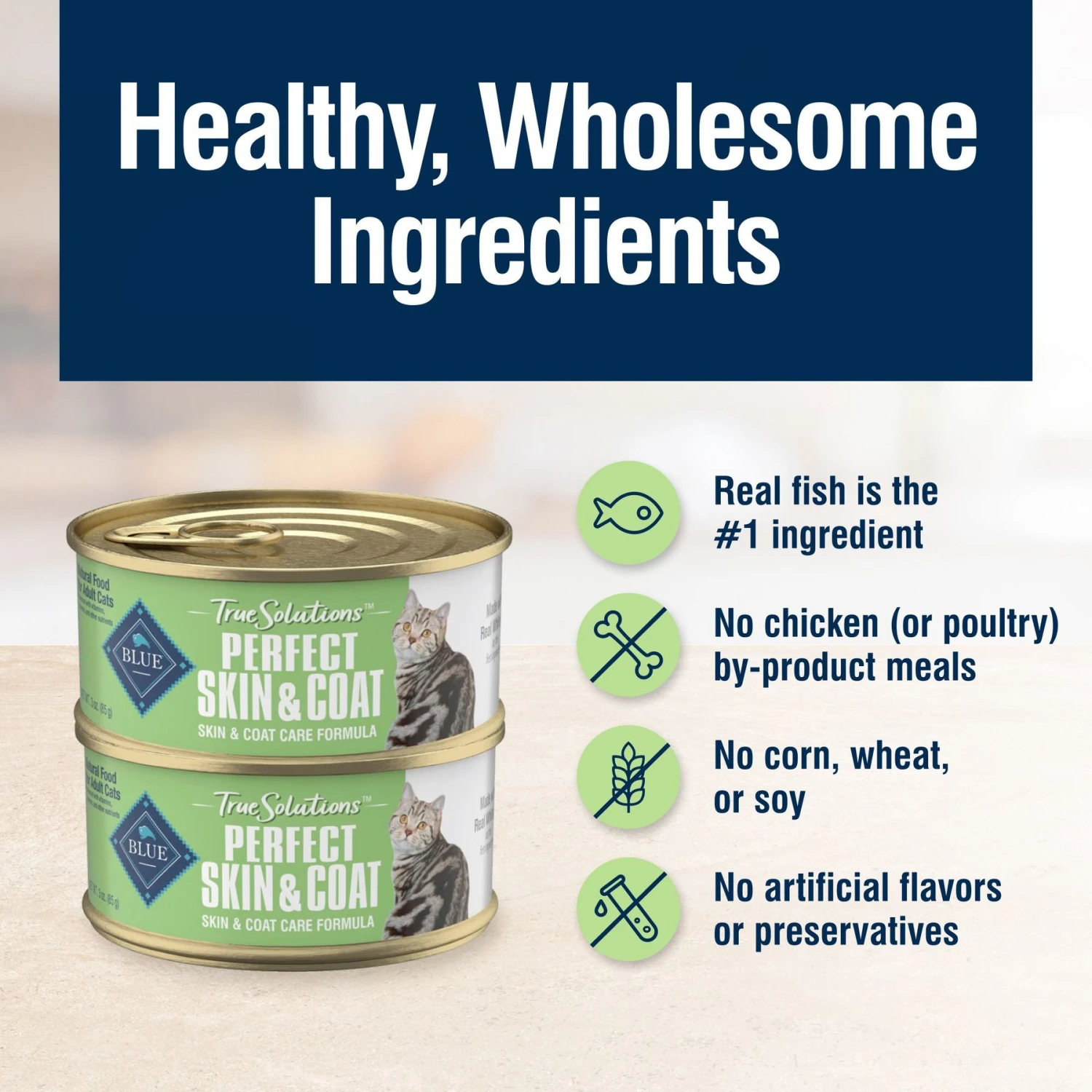 Blue Buffalo True Solutions Perfect Skin & Coat Natural Whitefish Adult Wet Cat Food 7 Blue Buffalo True Solutions Perfect Skin & Coat Natural Whitefish Adult Wet Cat Food - Image 5