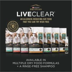 Purina Pro Plan LiveClear Probiotic High Protein Salmon & Rice Formula Dry Cat Food -Furry Friends 218804 PT6. AC SS1800 V1675871560
