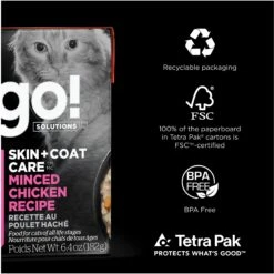 Go! Solutions Skin + Coat Care Minced Chicken Cat Food 16 Go! Solutions Skin + Coat Care Minced Chicken Cat Food -Furry Friends 220106 PT5. AC SS1800 V1638486421