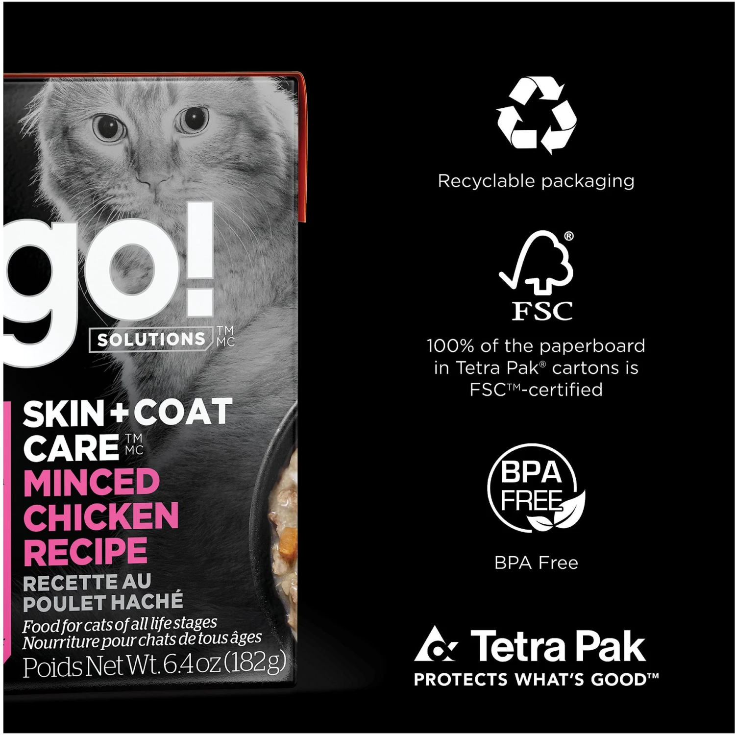 Go! Solutions Skin + Coat Care Minced Chicken Cat Food 8 Go! Solutions Skin + Coat Care Minced Chicken Cat Food - Image 6