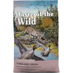 Taste Of The Wild Lowland Creek Premium Real Meat Recipe With Roasted Quail & Duck Grain-Free Dry Cat Food