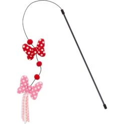 Disney Minnie Mouse Bows Teaser Cat Toy With Catnip