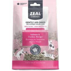 Zeal Canada Salmon & Turkey Recipe Grain-Free Gently Air-Dried Cat Food, 14-oz Bag