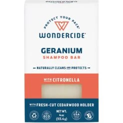 Wondercide Geranium & Citronella Dog & Cat Shampoo Bar, 4-oz Bar