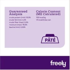 Freely Rabbit Recipe Limited Ingredient Grain-Free Wet Cat Food -Furry Friends 227169 PT4. AC SS1800 V1682517633