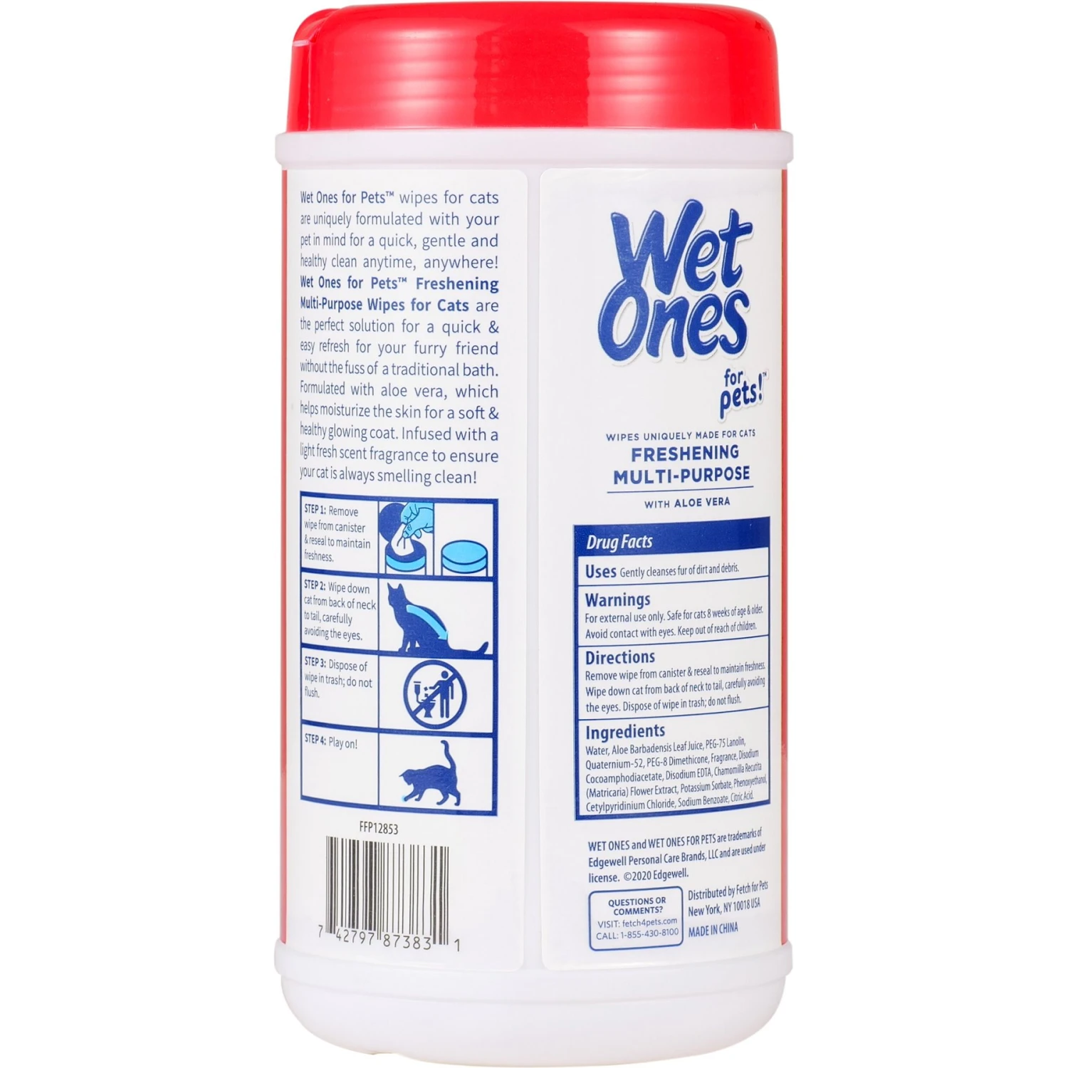 Wet Ones Freshing Multi-Purpose Fresh Scent Cat Wipes 4 Wet Ones Freshing Multi-Purpose Fresh Scent Cat Wipes - Image 2