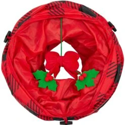 Frisco Holiday Buffalo Plaid Foldable Play Tunnel Cat Toy With Catnip 10 Frisco Holiday Buffalo Plaid Foldable Play Tunnel Cat Toy With Catnip -Furry Friends 228549 PT3. AC SS1800 V1632773016