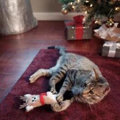 Frisco Holiday Reindeer Plush Kicker Cat Toy With Catnip -Furry Friends 228553 PT2. AC SS1800 V1602172632