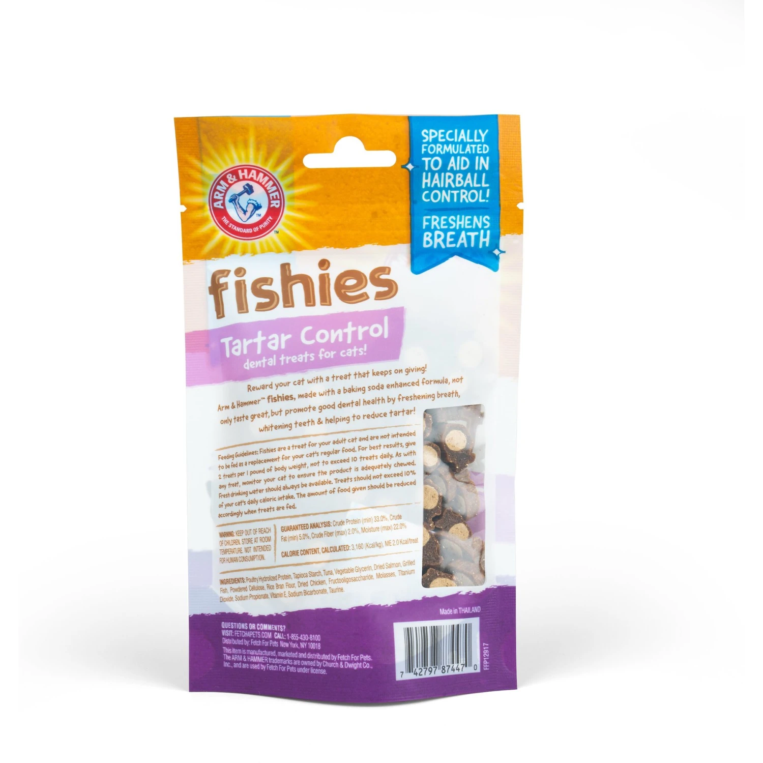 ARM & HAMMER PRODUCTS Fishies Tartar Control Extra Small Salmon Flavor Cat Dental Treats 4 ARM & HAMMER PRODUCTS Fishies Tartar Control Extra Small Salmon Flavor Cat Dental Treats - Image 2