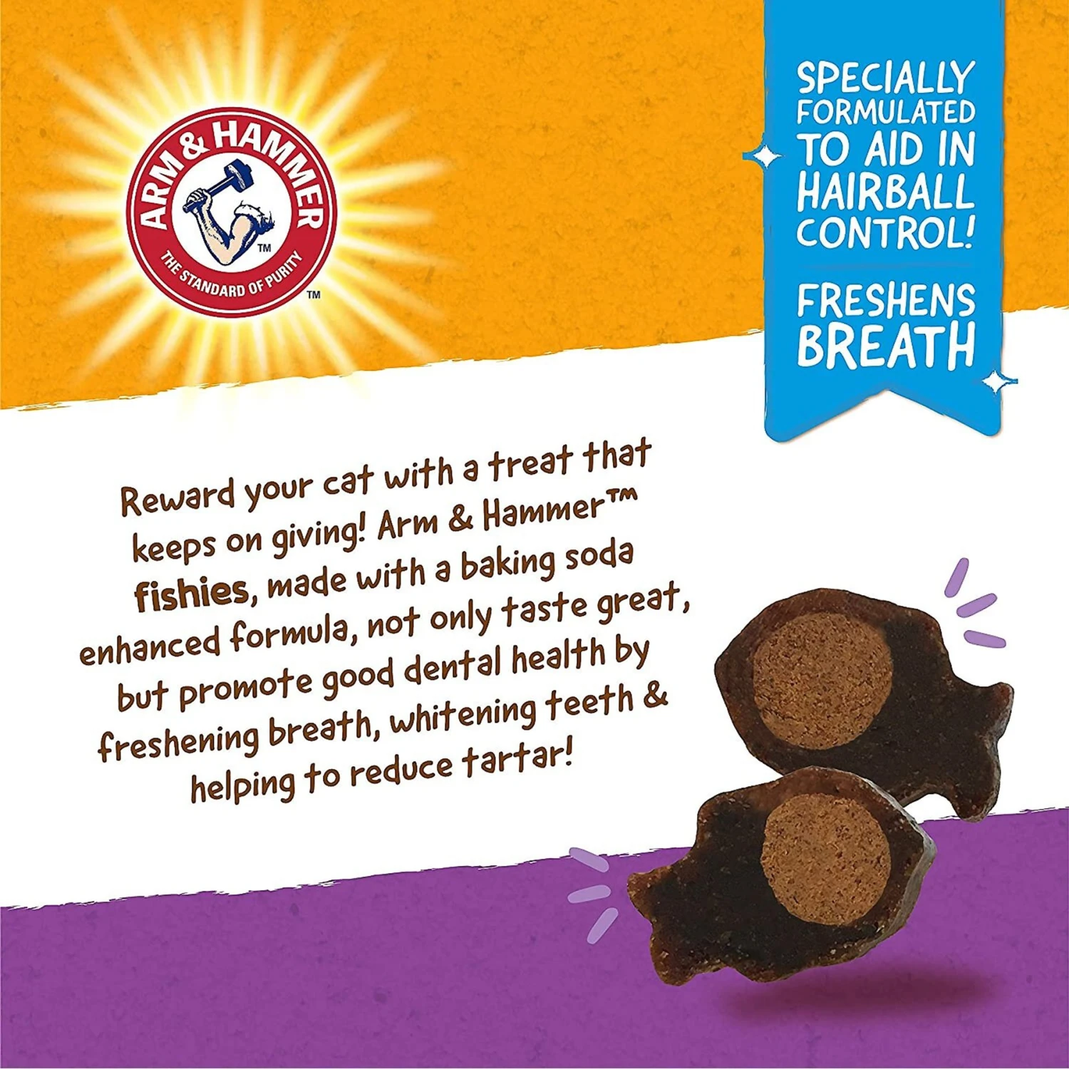 ARM & HAMMER PRODUCTS Fishies Tartar Control Extra Small Salmon Flavor Cat Dental Treats 8 ARM & HAMMER PRODUCTS Fishies Tartar Control Extra Small Salmon Flavor Cat Dental Treats - Image 6