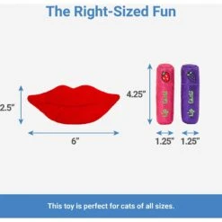 Frisco Retro Lip Gloss Plush Cat Toy With Catnip, 3 Count -Furry Friends 230274 PT1. AC SS1800 V1599945384