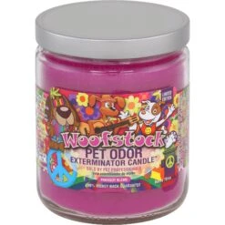 Pet Odor Exterminator Woofstock Deodorizing Dog & Cat Candle, 13-oz Jar
