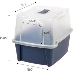 IRIS USA Enclosed With Front Door Flap & Scoop Cat Litter Box 15 IRIS USA Enclosed With Front Door Flap & Scoop Cat Litter Box -Furry Friends 231660 PT4. AC SS1800 V1680808957
