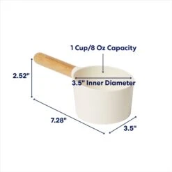 Frisco Melamine Dog & Cat Food Scoop With Bamboo Handle -Furry Friends 232070 PT1. AC SS1800 V1684760363