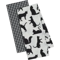 Design Imports Cat's Meow Dish Towel, 2 Count
