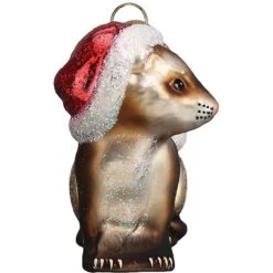 Old World Christmas Ferret Glass Tree Ornament -Furry Friends 232805 PT3. AC SS1800 V1588007769