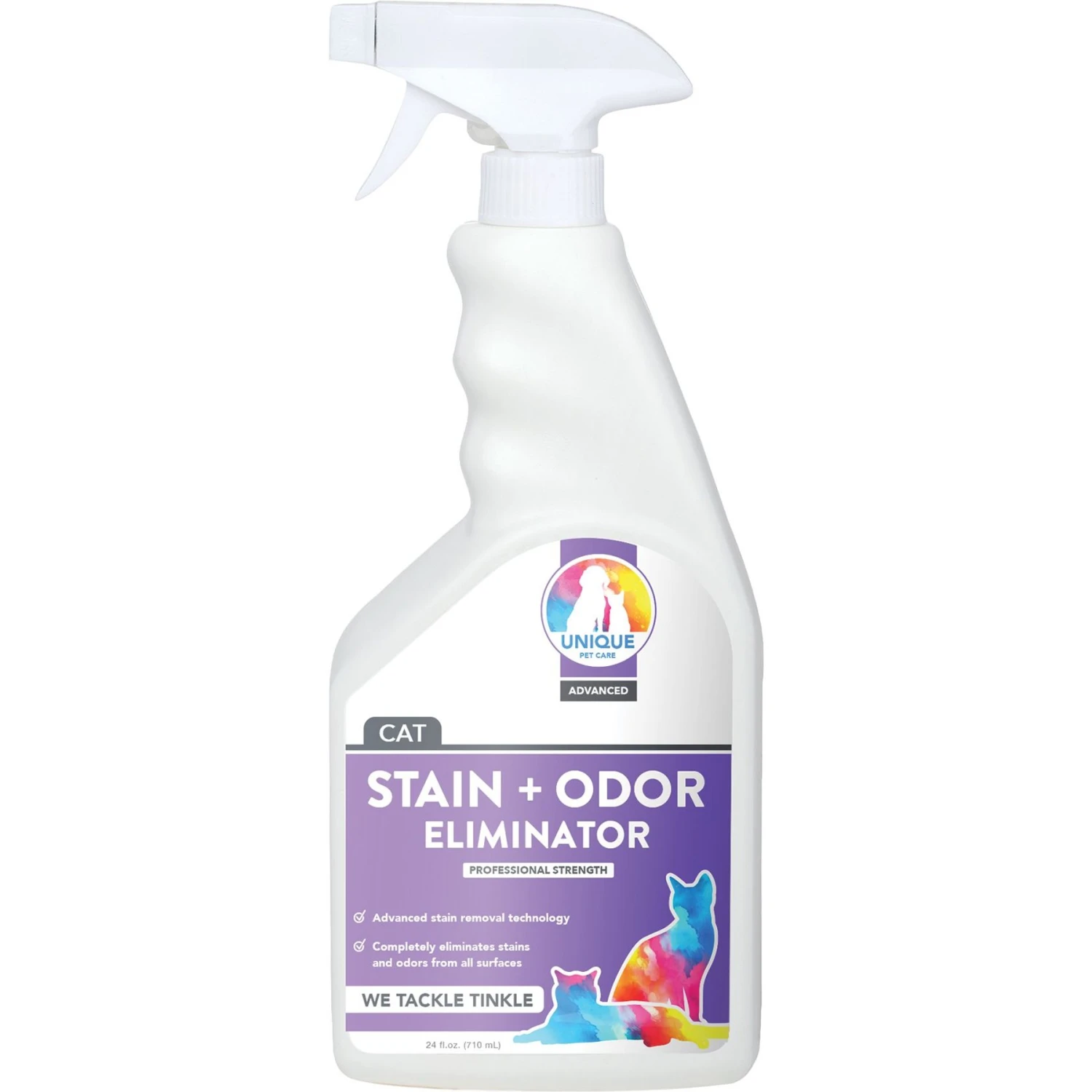 Unique Pet Care Sweet Tangerine Cat Odor + Stain Remover, 24-oz Bottle 3 Unique Pet Care Sweet Tangerine Cat Odor + Stain Remover, 24-oz Bottle