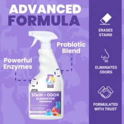 Unique Pet Care Sweet Tangerine Cat Odor + Stain Remover, 24-oz Bottle 14 Unique Pet Care Sweet Tangerine Cat Odor + Stain Remover, 24-oz Bottle -Furry Friends 232913 PT3. AC SS1800 V1700689726