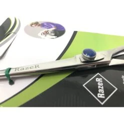 EZ Groom RAZER Professional Grooming Straight Dog & Cat Shears -Furry Friends 232955 PT3. AC SS1800 V1588021898