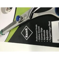 EZ Groom RAZER Professional Grooming 42T Thinner Dog & Cat Shears, 6.5-in -Furry Friends 232961 PT1. AC SS1800 V1588022195