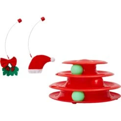 Frisco Holiday Santa Hat & Mistletoe Cat Tracks Cat Toy 10 Frisco Holiday Santa Hat & Mistletoe Cat Tracks Cat Toy -Furry Friends 233317 PT3. AC SS1800 V1600707983