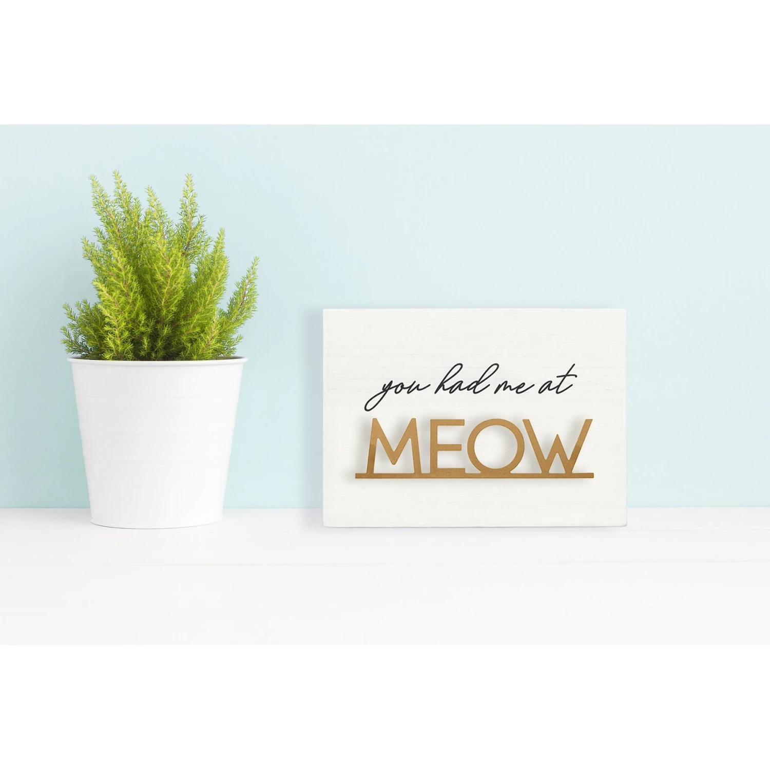 New View Had Me At Meow Box Sign 4 New View Had Me At Meow Box Sign - Image 2