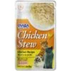 Inaba Chicken Stew Chicken Recipe Grain-Free Cat Food Topper, 1.4-oz Pouch -Furry Friends 235978 MAIN. AC SS1800 V1636417928