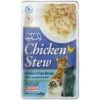 Inaba Chicken Stew Chicken & Tuna Recipe Grain-Free Cat Food Topper, 1.4-oz Pouch