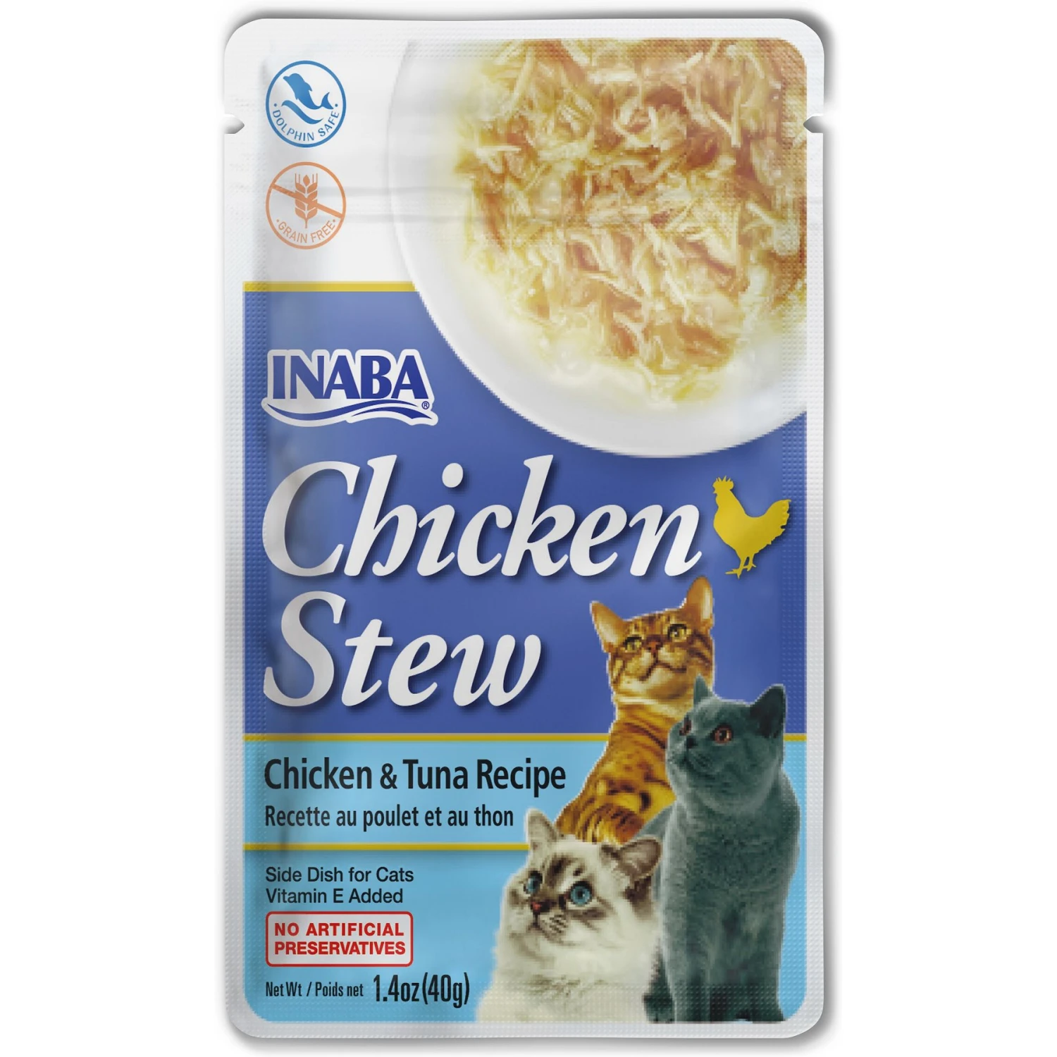 Inaba Chicken Stew Chicken & Tuna Recipe Grain-Free Cat Food Topper, 1.4-oz Pouch 3 Inaba Chicken Stew Chicken & Tuna Recipe Grain-Free Cat Food Topper, 1.4-oz Pouch