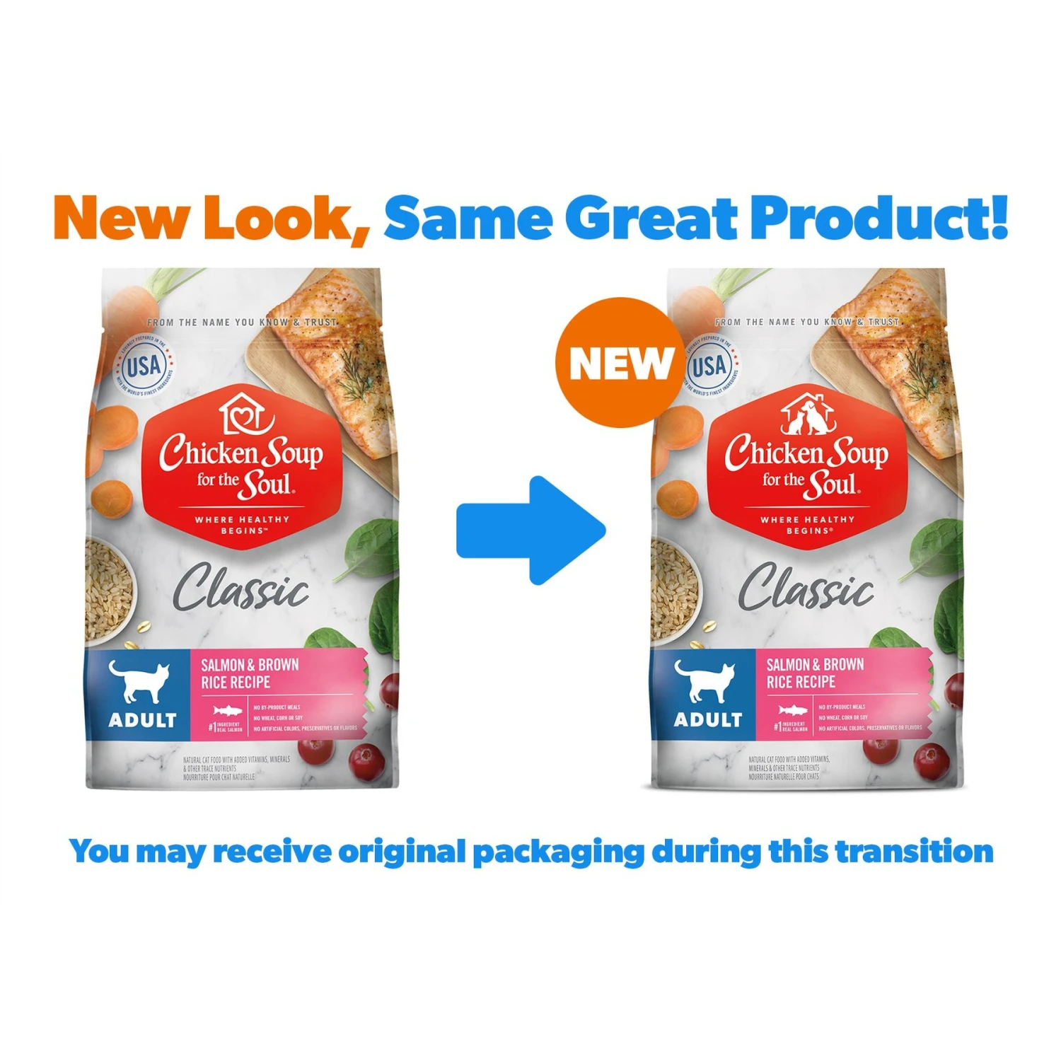 Chicken Soup For The Soul Classic Salmon & Brown Rice Recipe Adult Cat Dry Food 4 Chicken Soup For The Soul Classic Salmon & Brown Rice Recipe Adult Cat Dry Food - Image 2