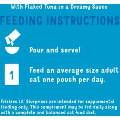 Friskies Lil Slurprises With Flaked Tuna In Dreamy Sauce Wet Cat Food Topper 17 Friskies Lil Slurprises With Flaked Tuna In Dreamy Sauce Wet Cat Food Topper -Furry Friends 237926 PT6. AC SS1800 V1695835985