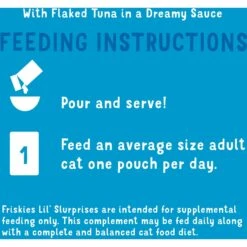 Friskies Lil Slurprises With Flaked Tuna In Dreamy Sauce Wet Cat Food Topper 19 Friskies Lil Slurprises With Flaked Tuna In Dreamy Sauce Wet Cat Food Topper -Furry Friends 237926 PT8. AC SS1800 V1591366631
