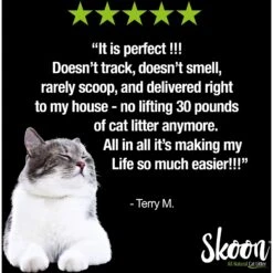 Skoon Unscented Non-Clumping Cat Litter, 8-lb Bag -Furry Friends 239881 PT4. AC SS1800 V1612368429