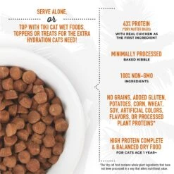 Tiki Cat Born Carnivore Chicken & Egg Grain-Free Dry Cat Food -Furry Friends 239939 PT2. AC SS1800 V1702938135