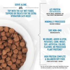 Tiki Cat Born Carnivore Herring & Salmon Grain-Free Dry Cat Food -Furry Friends 239942 PT2. AC SS1800 V1702938068