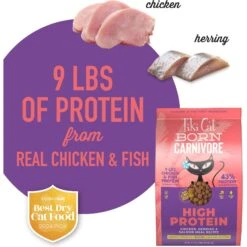 Tiki Cat Born Carnivore Chicken & Herring Grain-Free Dry Cat Food -Furry Friends 239945 PT3. AC SS1800 V1702938367
