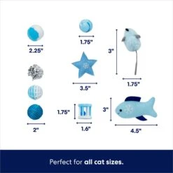 Frisco Holiday Stocking Variety Pack Cat Toy With Catnip, 25 Count -Furry Friends 244939 PT2. AC SS1800 V1694809487