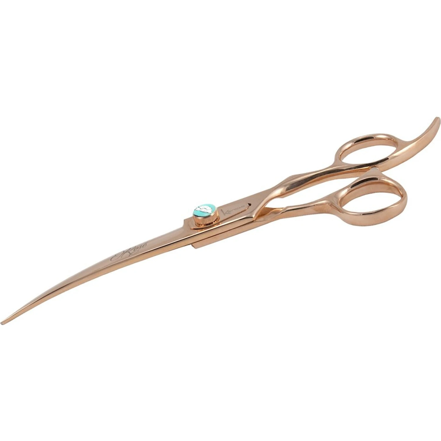 Kenchii Rosé Curved Dog & Cat Shears 3 Kenchii Rosé Curved Dog & Cat Shears