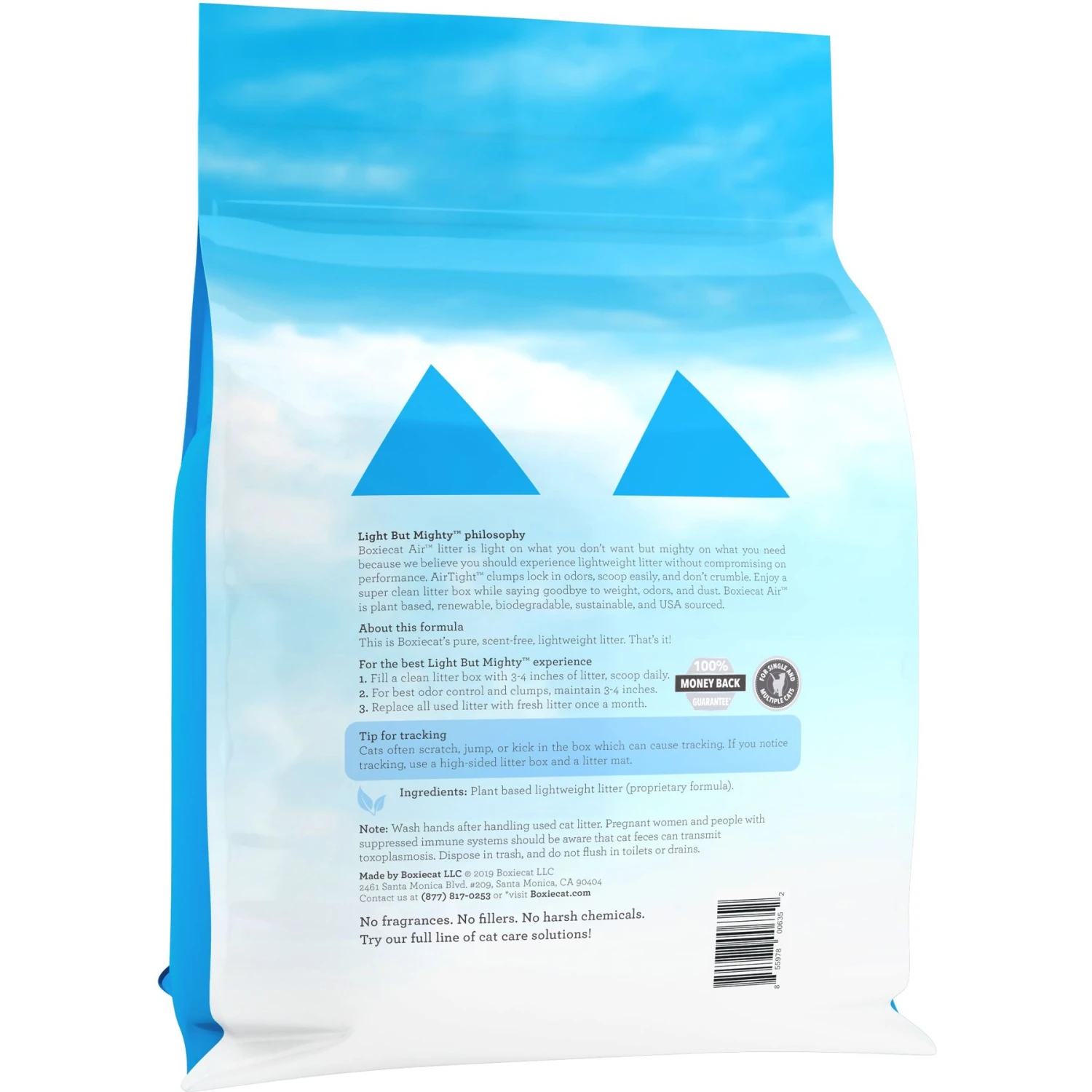 Boxiecat Air Lightweight Unscented Premium Clumping Cat Litter 4 Boxiecat Air Lightweight Unscented Premium Clumping Cat Litter - Image 2