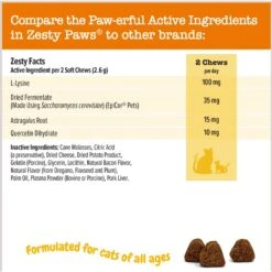 Zesty Paws Aller-Immune Bites Bacon Flavored Supplement For Cats -Furry Friends 249421 PT5. AC SS1800 V1696961129