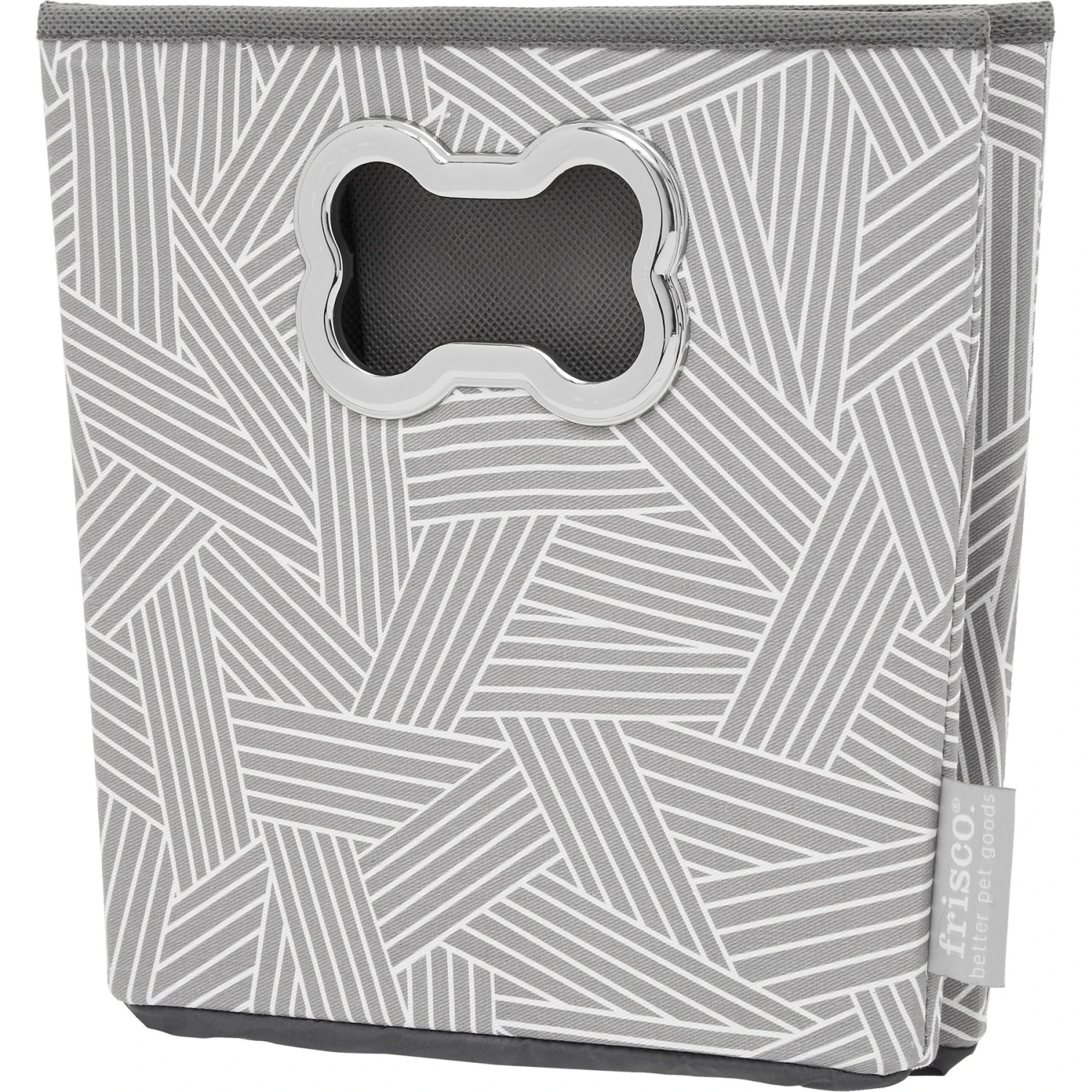 Frisco Rectangle Collapsible Pet Toy Storage Bin, Gray Basket Weave 5 Frisco Rectangle Collapsible Pet Toy Storage Bin, Gray Basket Weave - Image 3