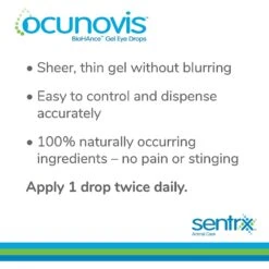 Ocunovis Dog & Cat Gel Eye Drops 19 Ocunovis Dog & Cat Gel Eye Drops -Furry Friends 250700 PT8. AC SS1800 V1613590275