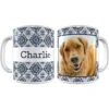 Frisco Boho Damask Personalized Coffee Mug -Furry Friends 250717 MAIN. AC SS1800 V1605333114