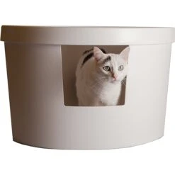 Kitangle Corner Kitty Cat Litter Box, Large -Furry Friends 252798 PT2. AC SS1800 V1600904210