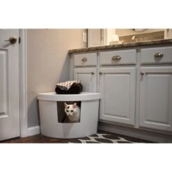 Kitangle Corner Kitty Cat Litter Box, Large -Furry Friends 252798 PT3. AC SS1800 V1600905731