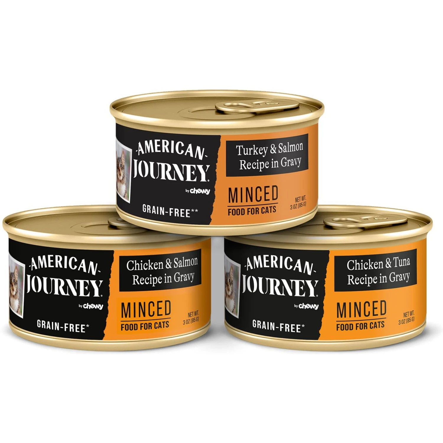 American Journey Duck Recipe Grain-Free Dry Cat Food & American Journey Minced Poultry & Seafood In Gravy Variety Pack Grain-Free Canned Cat Food 8 American Journey Duck Recipe Grain-Free Dry Cat Food & American Journey Minced Poultry & Seafood In Gravy Variety Pack Grain-Free Canned Cat Food - Image 6