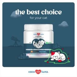 Coco And Luna L-Lysine Immune Support Salmon Flavor Powder Cat Supplement, 4-oz Jar -Furry Friends 253121 PT5. AC SS1800 V1697213742